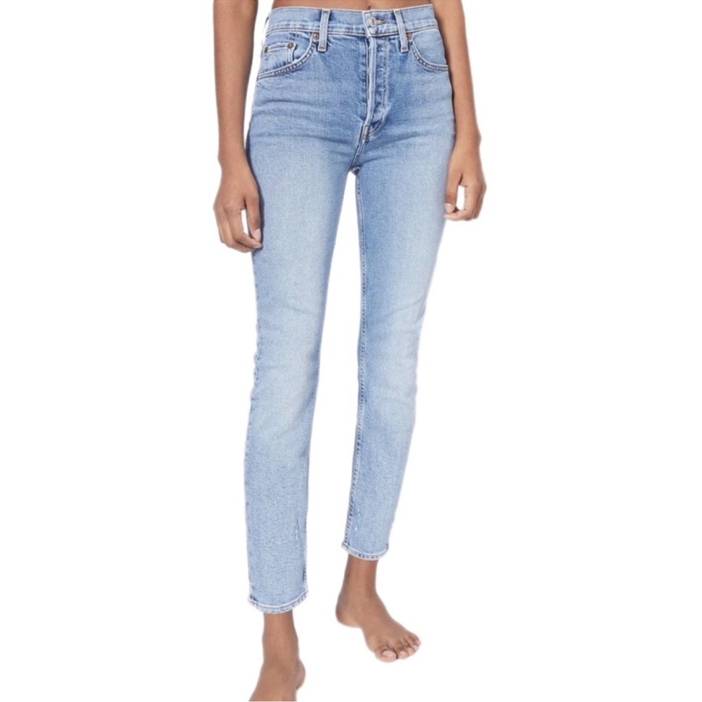 re/done 90s high rise ankle crop jeans